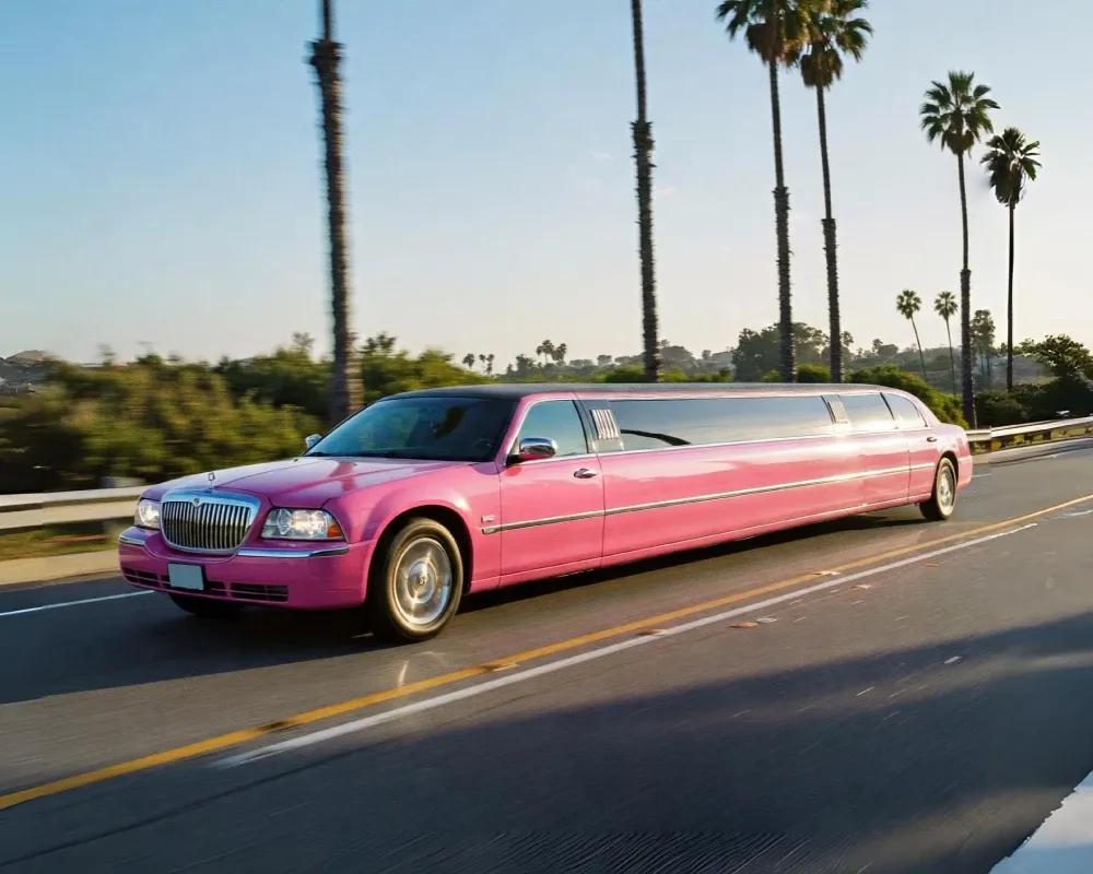 Pink Limo Rental from RentX
