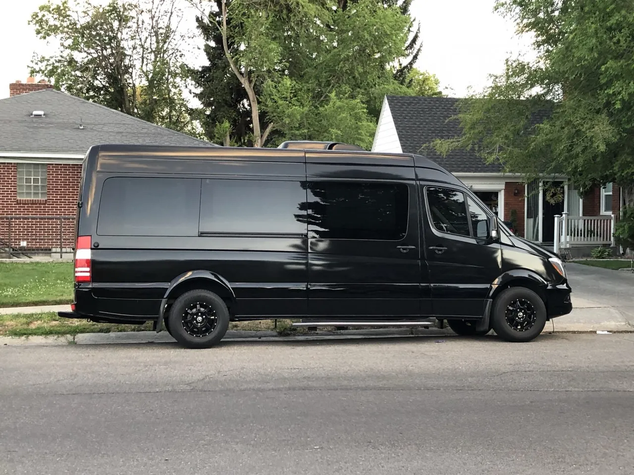 Black 12 Passenger Mercedes-Benz Party Bus for party bus rental Black 12 Passenger Mercedes-Benz Party Bus for party bus rental
