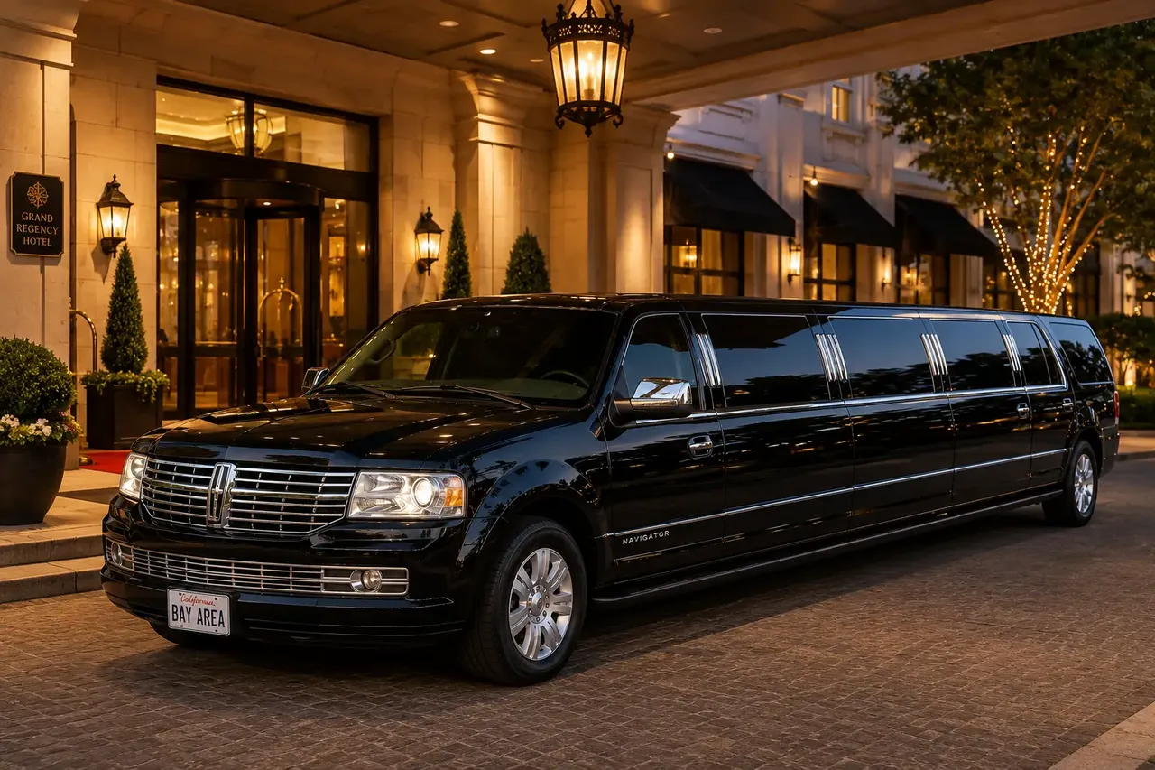 Black 14 Pax Navigator Limo for limo rental in Oklahoma
