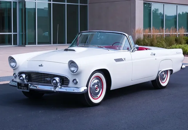 1955 Ford Thunderbird Droptop for wedding car rental 1955 Ford Thunderbird Droptop for wedding car rental