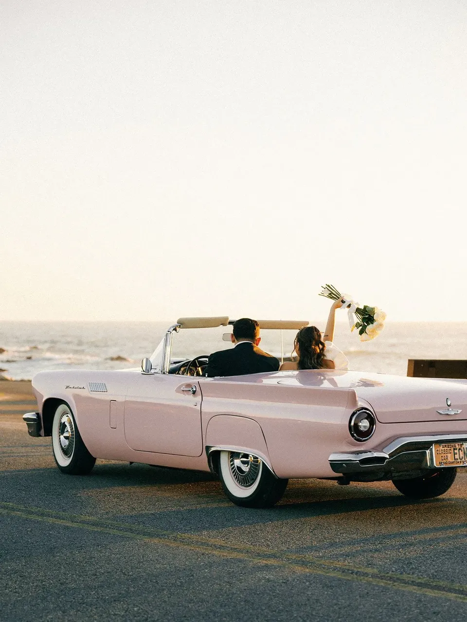 Red 1957 Ford T-Bird, photo 3 for wedding car rental
