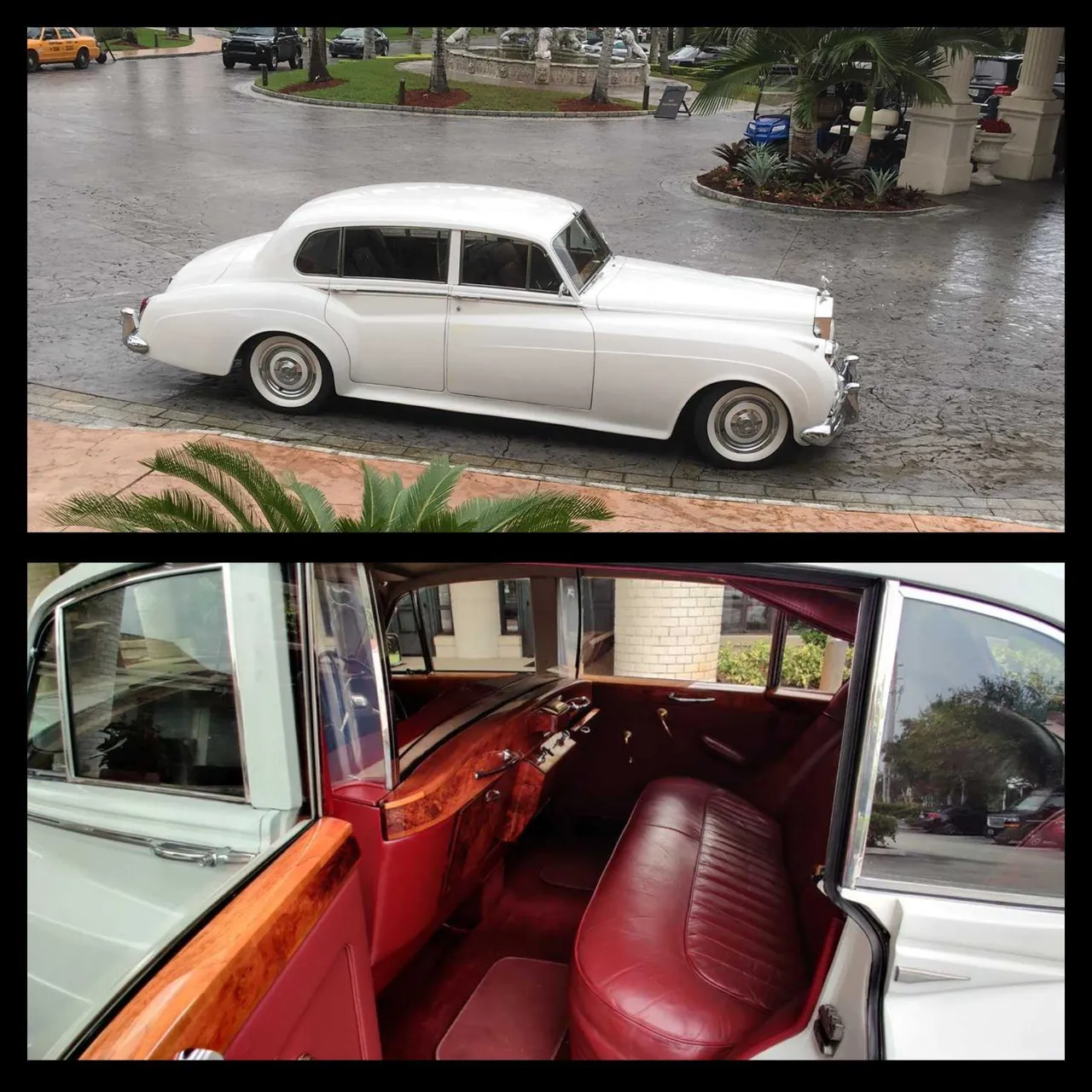 1961 Rolls Royce Silver Cloud Whit for wedding car rental