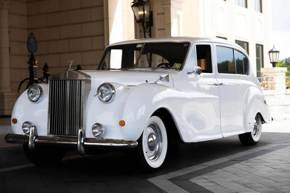 1962 Rolls Royce Austin Princess Stretch Limousine exterior for quinceanera transportation in Shutesbury, MA