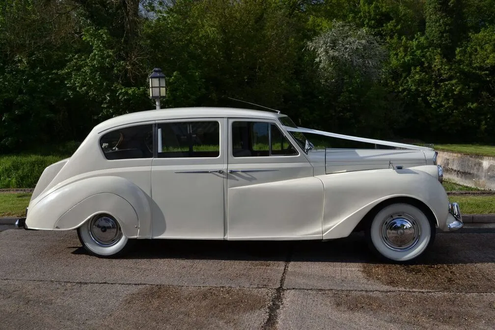 1962 Rolls Royce Austin Princess Stretch Limousine exterior, photo 4 for quinceanera transportation in Shutesbury, MA