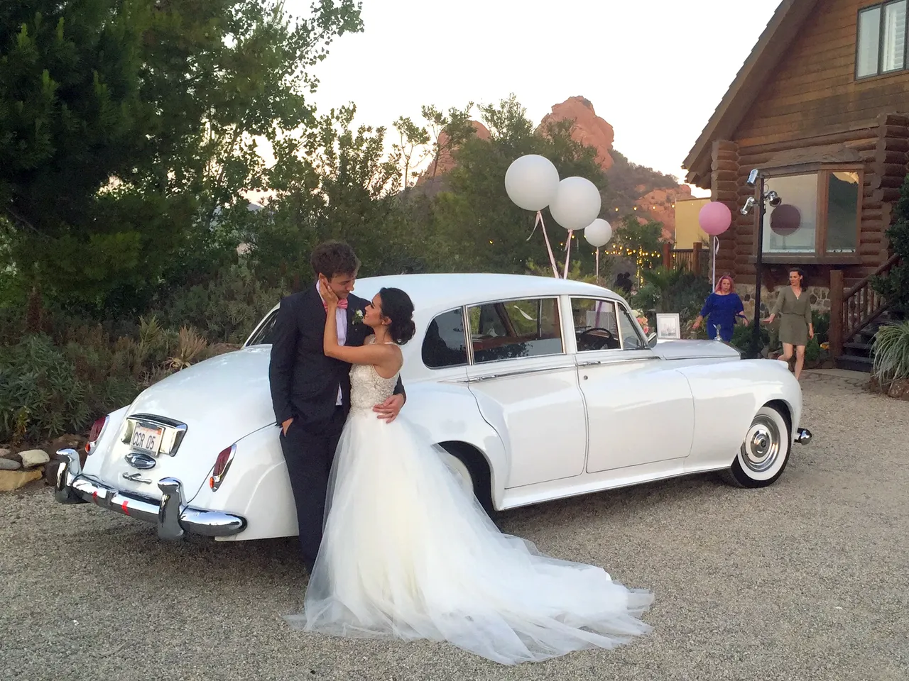 White 1962 Rolls-Royce Silver Cloud II LWB exterior, photo 7 for wedding car rental in Tarzana, CA White 1962 Rolls-Royce Silver Cloud II LWB exterior, photo 7 for wedding car rental in Tarzana, CA