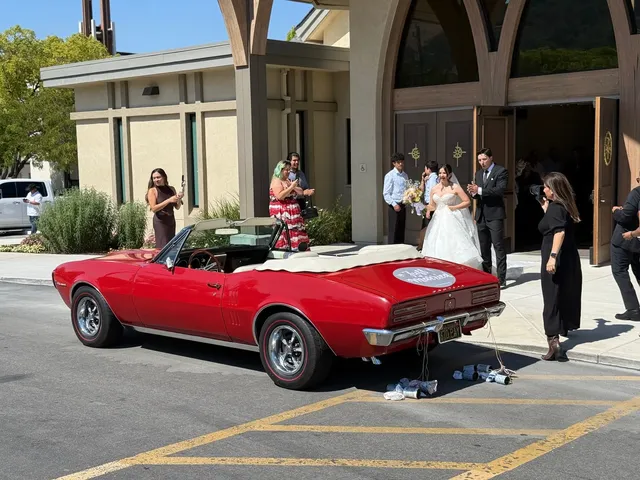 Red 1967 Pontiac Firebird, photo 2 for classic car rental in Danville, CA