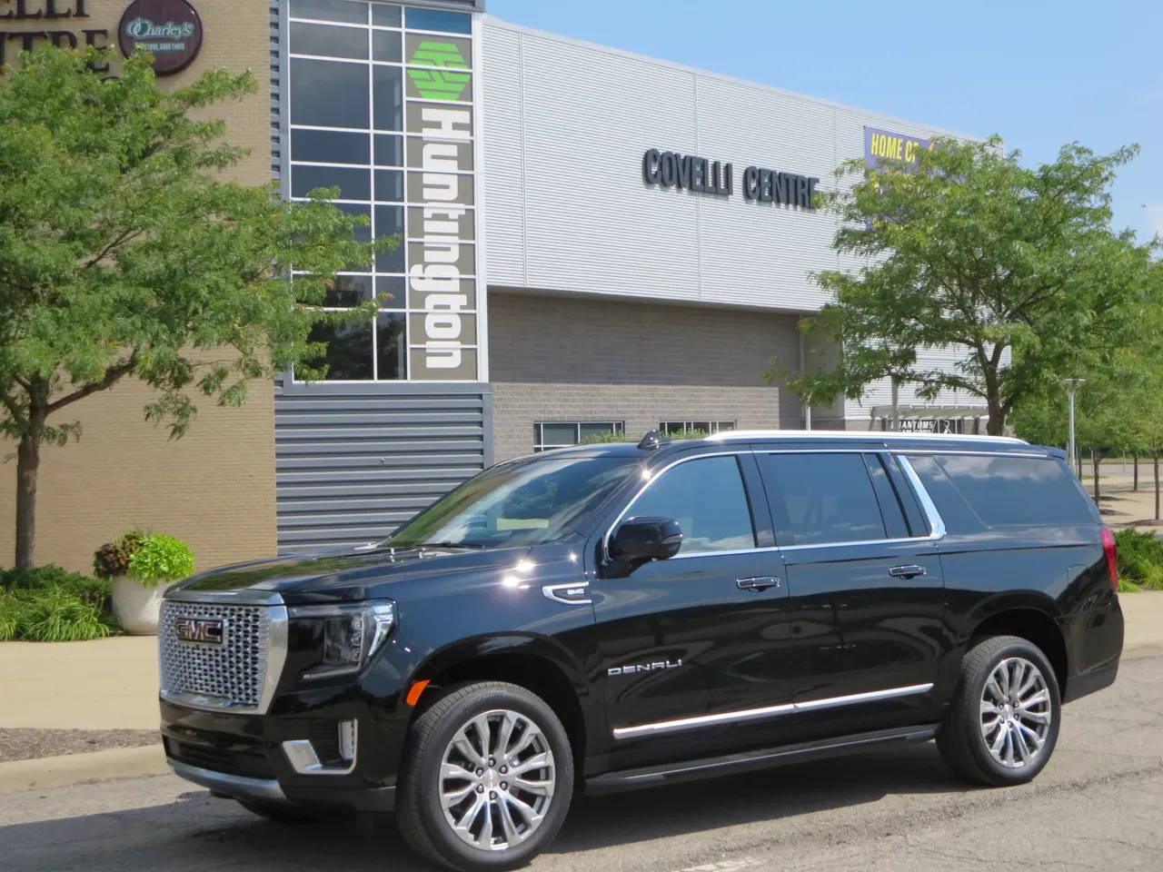 Black 2021 GMC Yukon Denali for airport transfers