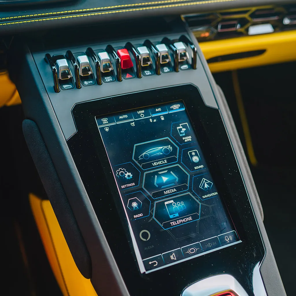 Gold 2022 Lamborghini Huracan EVO Giallo Orion, photo 5 for exotic car rental