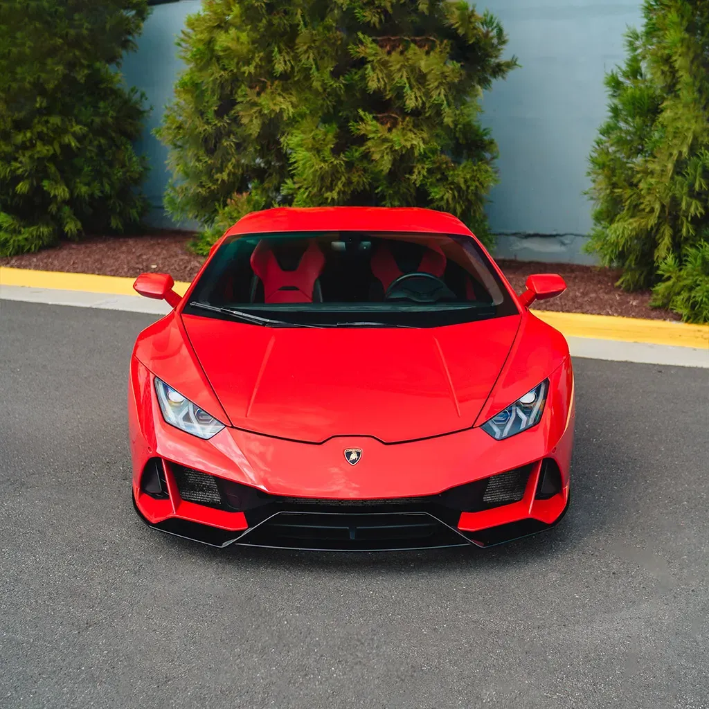 Red 2022 Lamborghini Huracan EVO Rosso Mars, photo 3 for exotic car rental in Forsyth County, GA