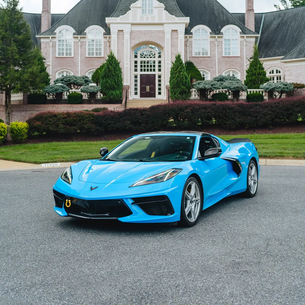 Blue 2023 Corvette C8 3LT Convertible, photo 5 for sports car rental Blue 2023 Corvette C8 3LT Convertible, photo 5 for sports car rental