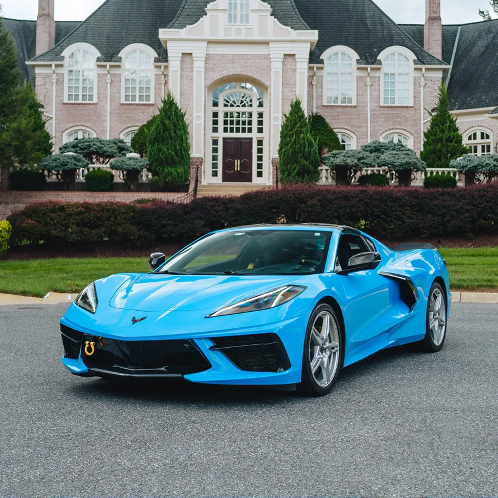 Blue 2023 Corvette C8 3LT Convertible, photo 7 for wedding car rental in Rockville, MD Blue 2023 Corvette C8 3LT Convertible, photo 7 for wedding car rental in Rockville, MD