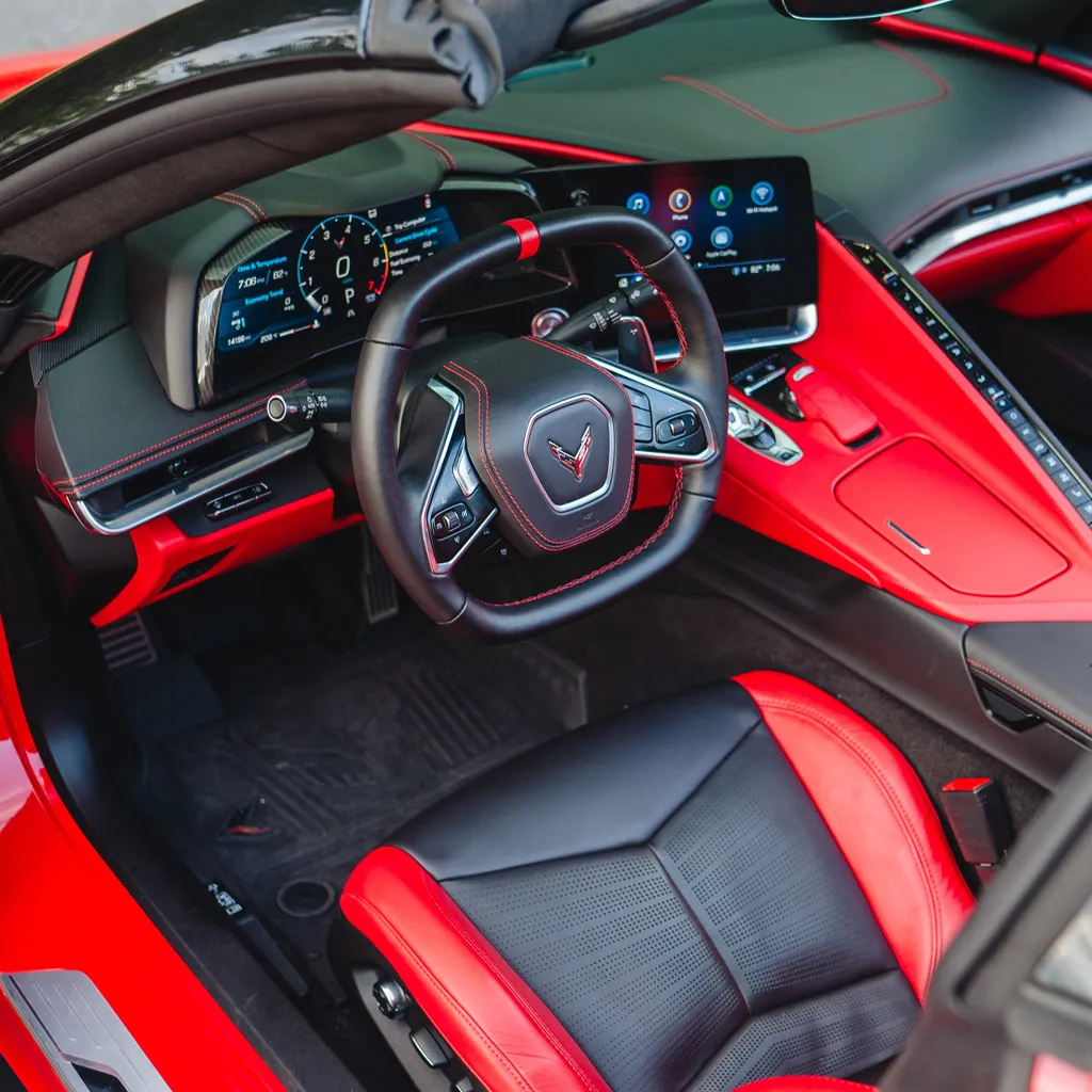 Red 2023 Corvette C8 Roadster 3LT (Automatic Convertible), photo 4 for sports car rental