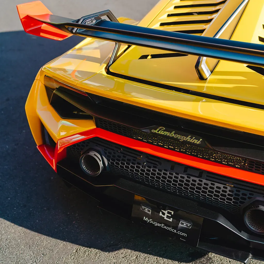 Orange 2023 Lamborghini Super Trofeo Omologata, photo 3 for exotic car rental