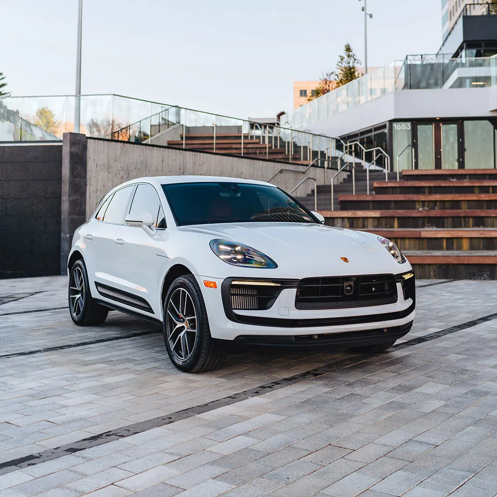 White 2023 Porsche Macan S SUV, photo 6 for airport transfers