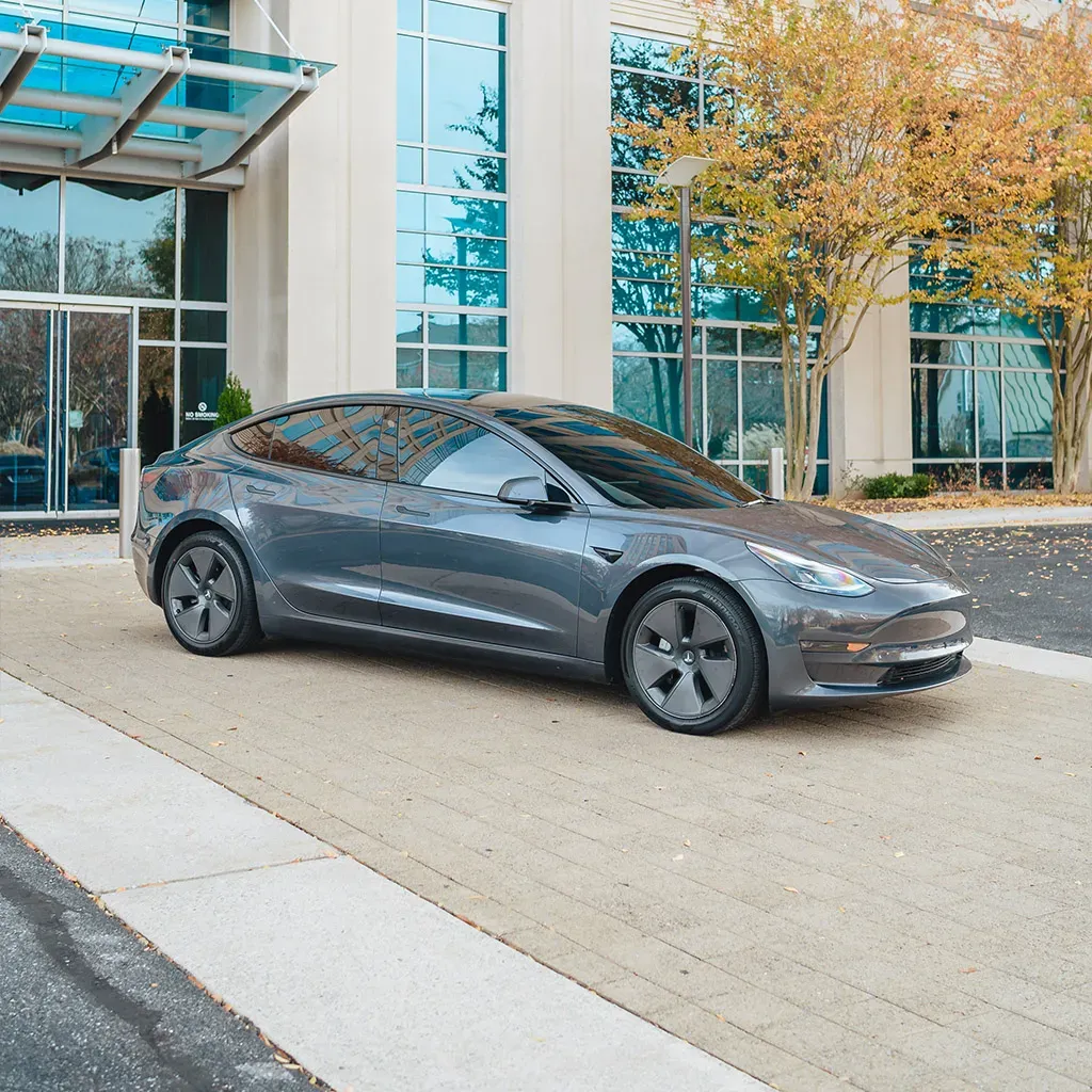 Gray 2023 Tesla Model 3 Long Range, photo 3 for black car service in Whittemore, MI