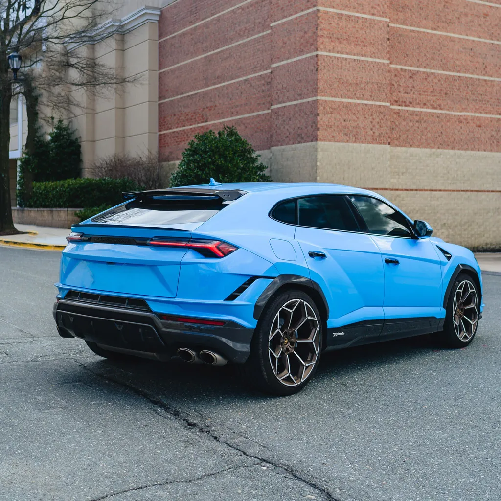Blue 2024 Lamborghini Urus Performante, photo 5 for airport transfers