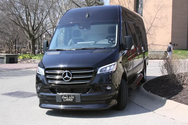 Black 2024 Mercedes-Benz SPrinter for mini coach rental in Fort Gratiot, MI