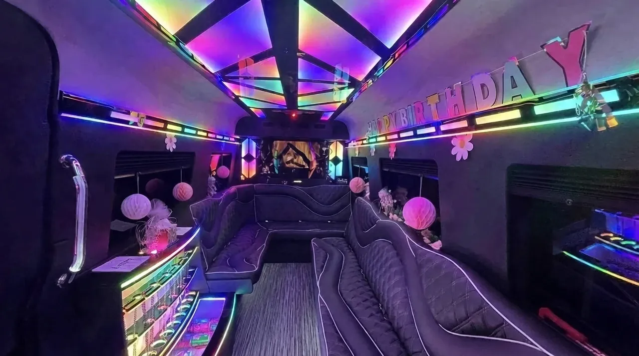 Black 2026 Mercedes-Benz Sprinter Limousine (Sylvester), photo 2 for party bus rental Black 2026 Mercedes-Benz Sprinter Limousine (Sylvester), photo 2 for party bus rental