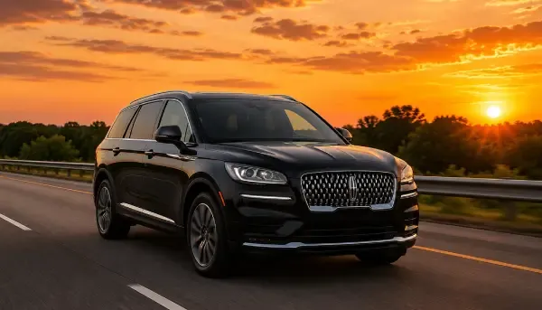 Black Lincoln Aviator SUV for airport transfers