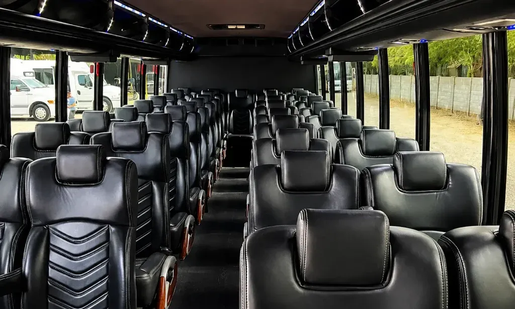 White 40 Passenger Shuttle Bus for minibus rental White 40 Passenger Shuttle Bus for minibus rental
