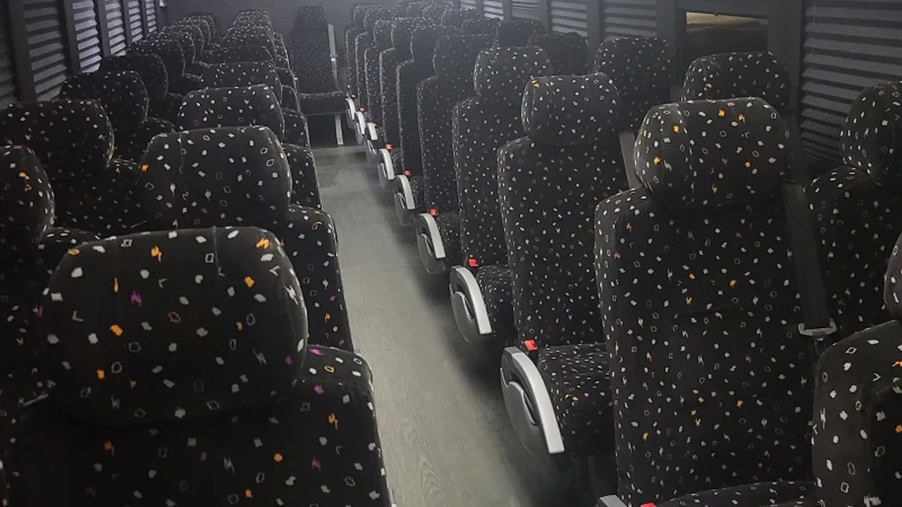 45 Passenger Luxury Motor Coach for charter bus rental in Agua Dulce, TX