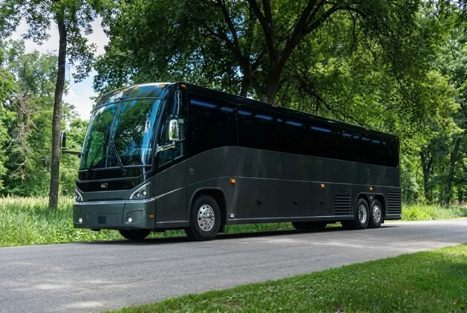 Gray 55 Passenger Motorcoach for charter bus rental Gray 55 Passenger Motorcoach for charter bus rental