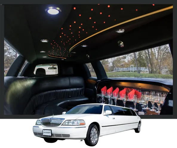 8 Passenger Stretch Limousine for limo rental