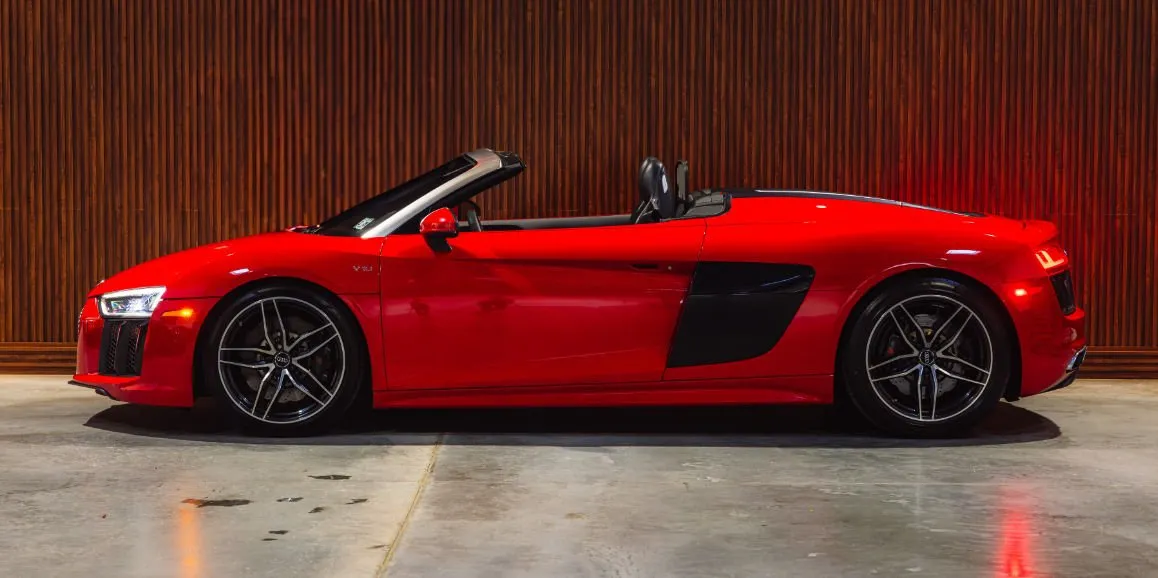 Red Audi R8, photo 2 for exotic car rental in Mercer County, NJ