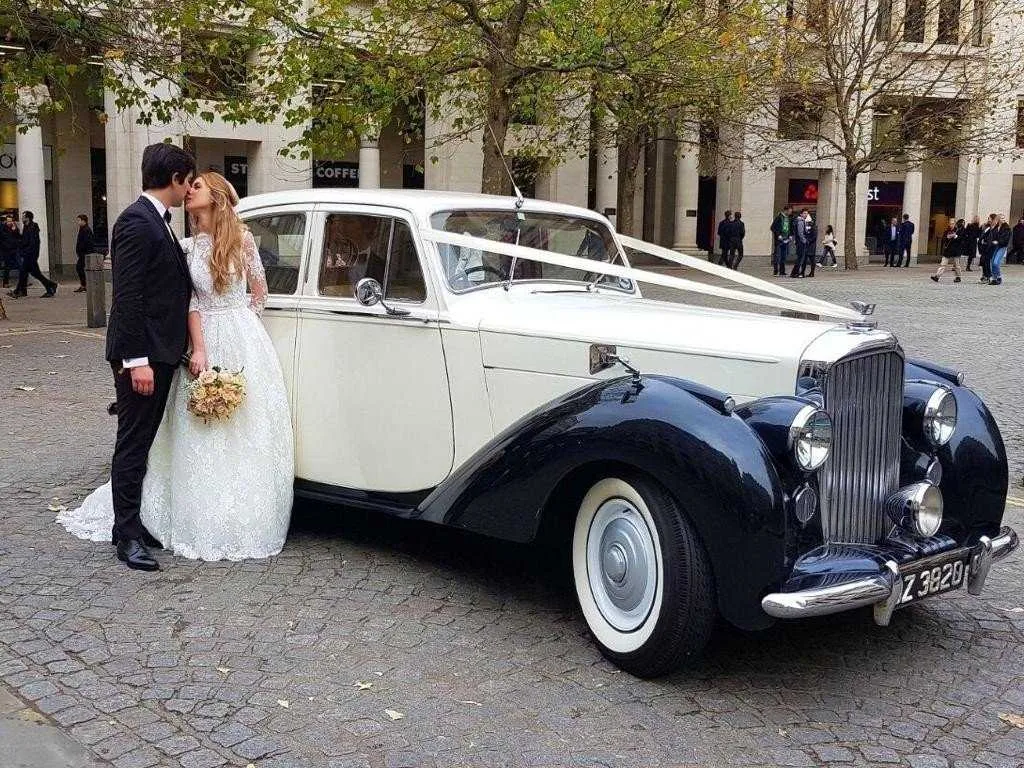 Silver Bentley 1957