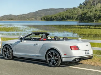 White Bentley Continental GT, photo 2 for exotic car rental