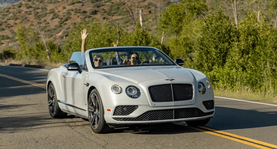 White Bentley Continental GT, photo 3 for exotic car rental