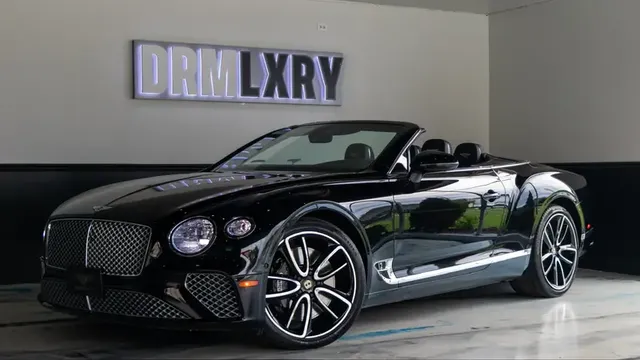 Black Bentley Continental GTC for sports car rental in Roulette, PA