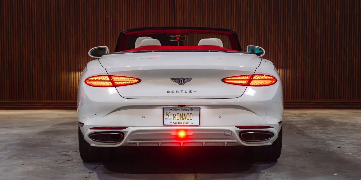 White Bentley GTC Speed, photo 6 for exotic car rental in Point Pleasant, PA