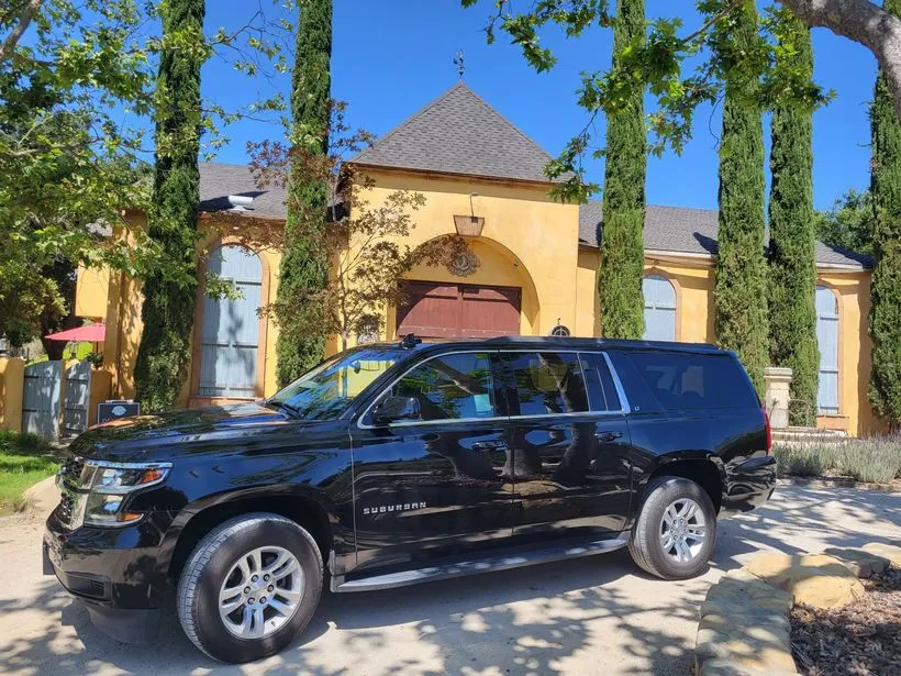 Black Executive SUV for chauffeur car rental in San Luis Obispo County, CA