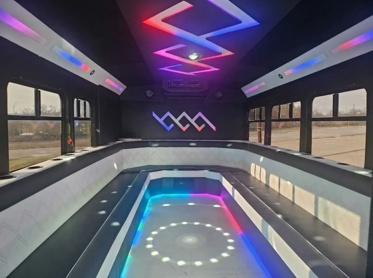 Black Mini Party Bus, photo 2 for party bus rental Black Mini Party Bus, photo 2 for party bus rental