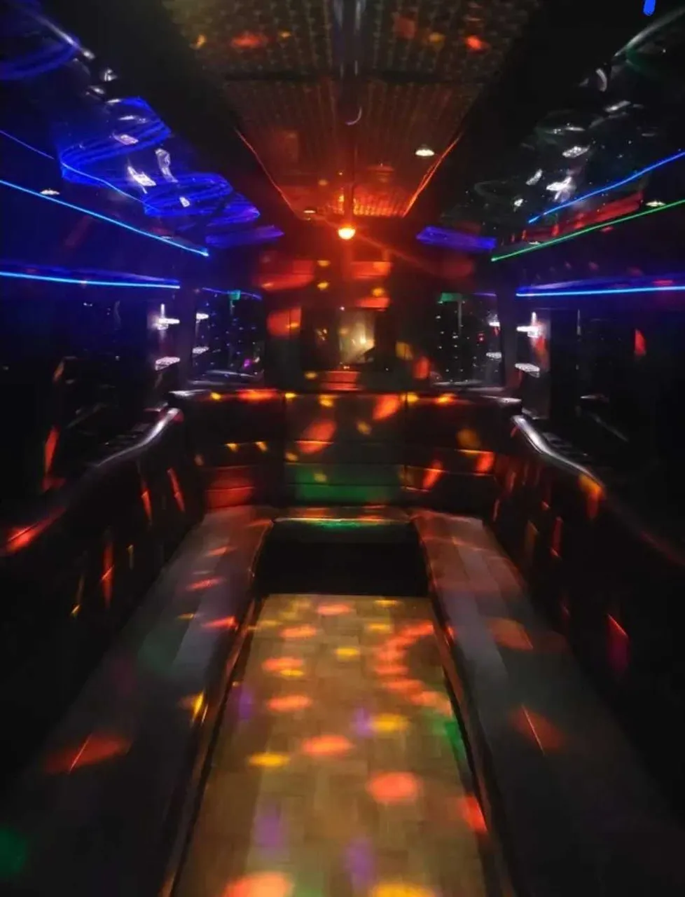 Black Party Bus exterior for party bus rental in Texas