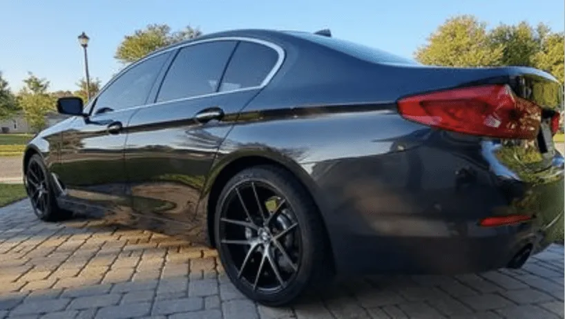 Black BMW 5 Series for sedan rental in Modoc, SC