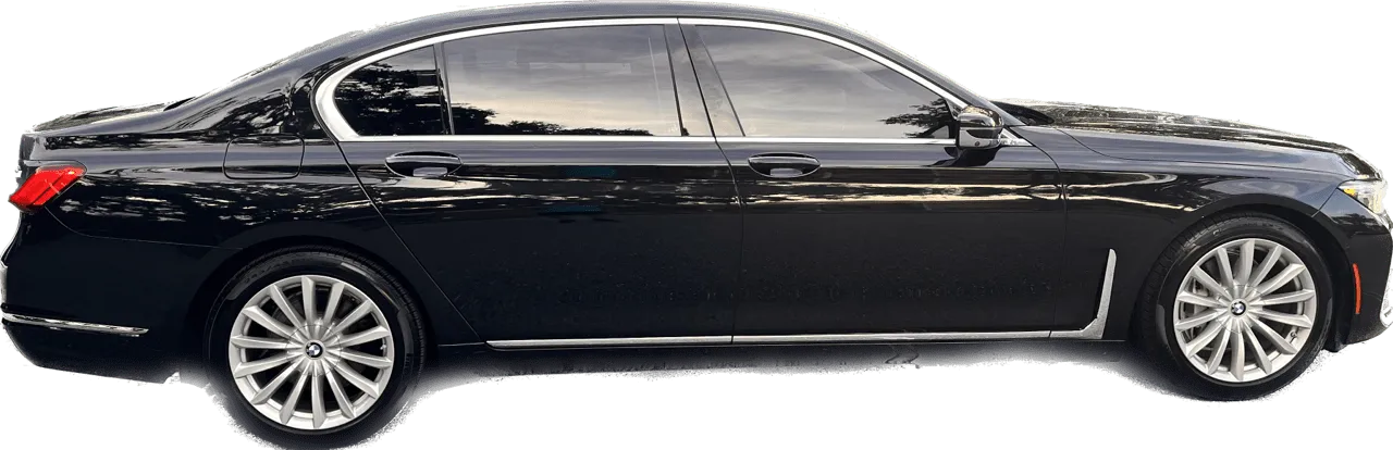 Black BMW 7 Series, photo 4 for sedan rental in Riverview, FL