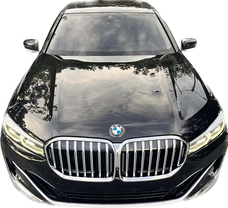 Black BMW 7 Series for sedan rental in Riverview, FL