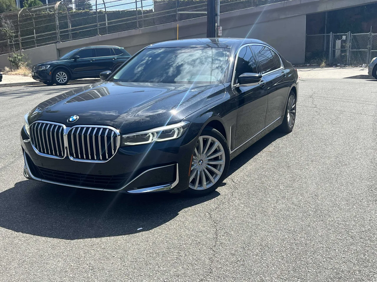 Black BMW 740i exterior, photo 6 for airport transfers in Dolan Springs, AZ