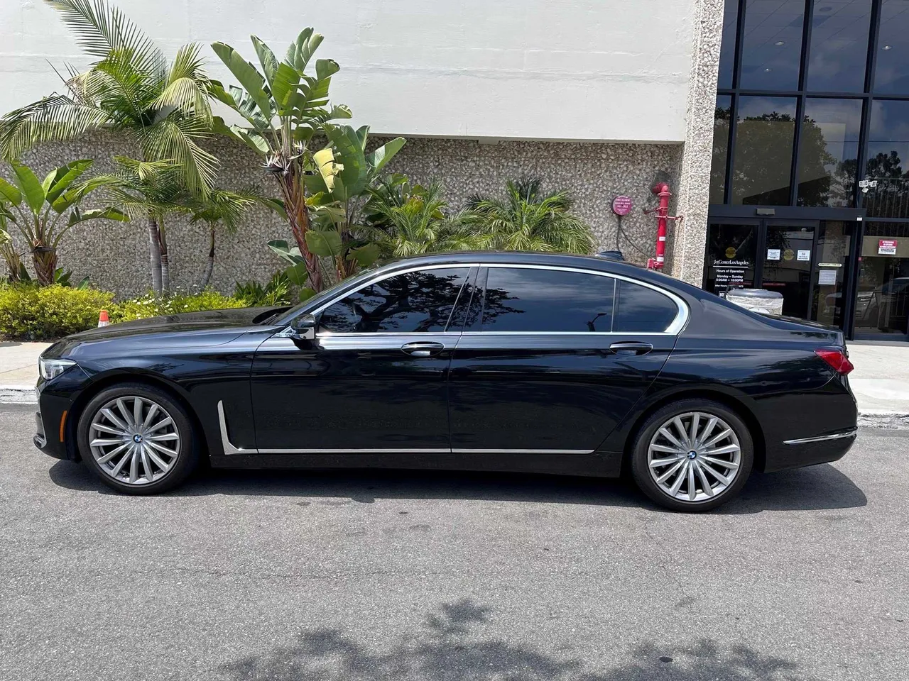 Black BMW 740i, photo 2 for sedan rental in Poway, CA