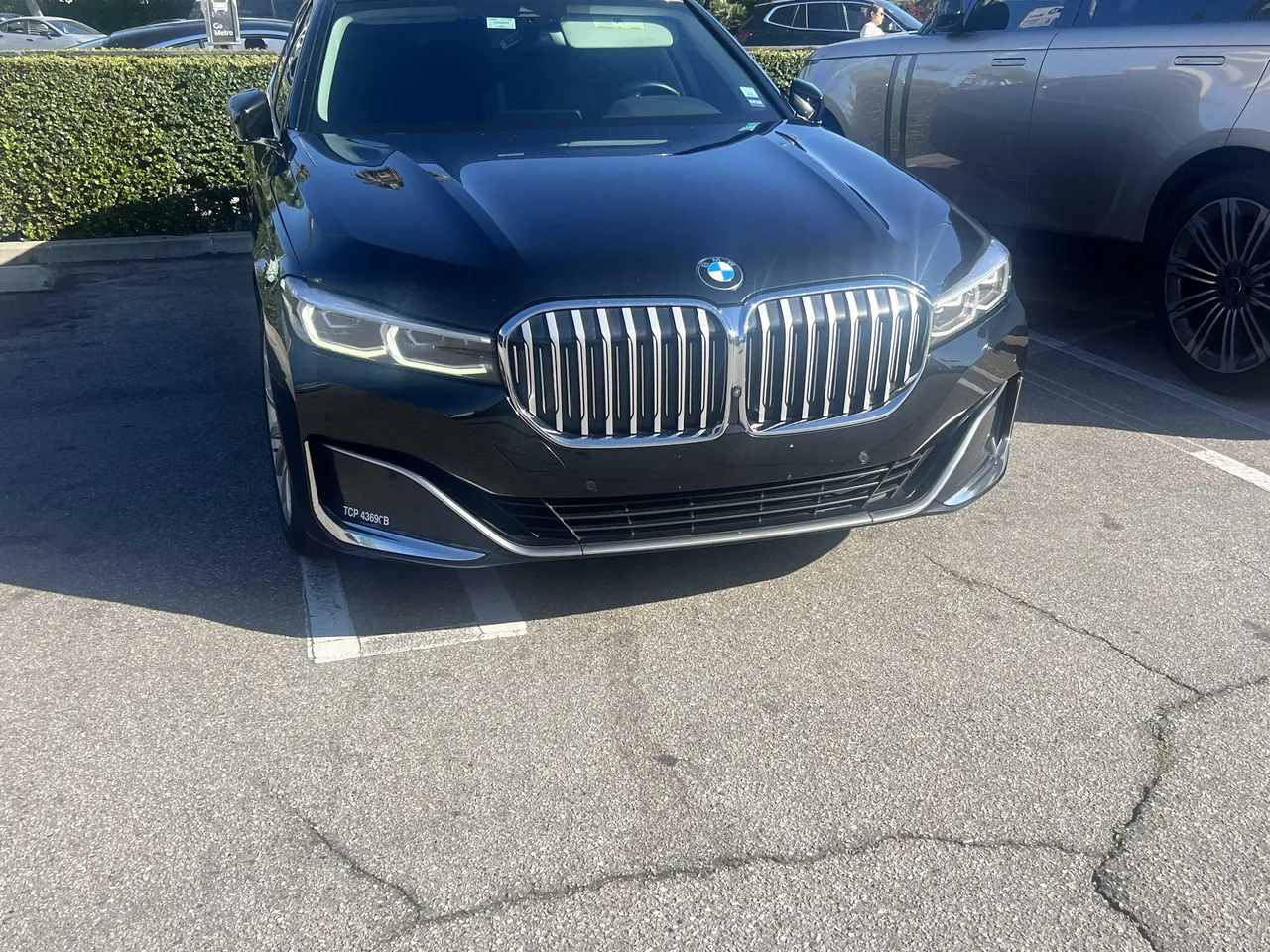 Black BMW 740i