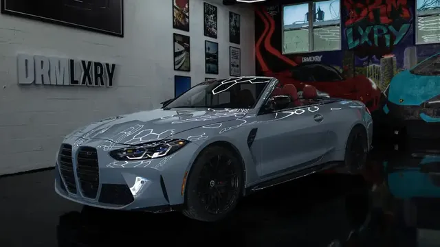 Grey BMW M4 Competition Convertible
