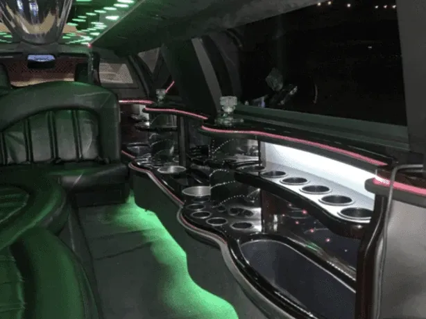 Black C300 Limousine for limo rental Black C300 Limousine for limo rental