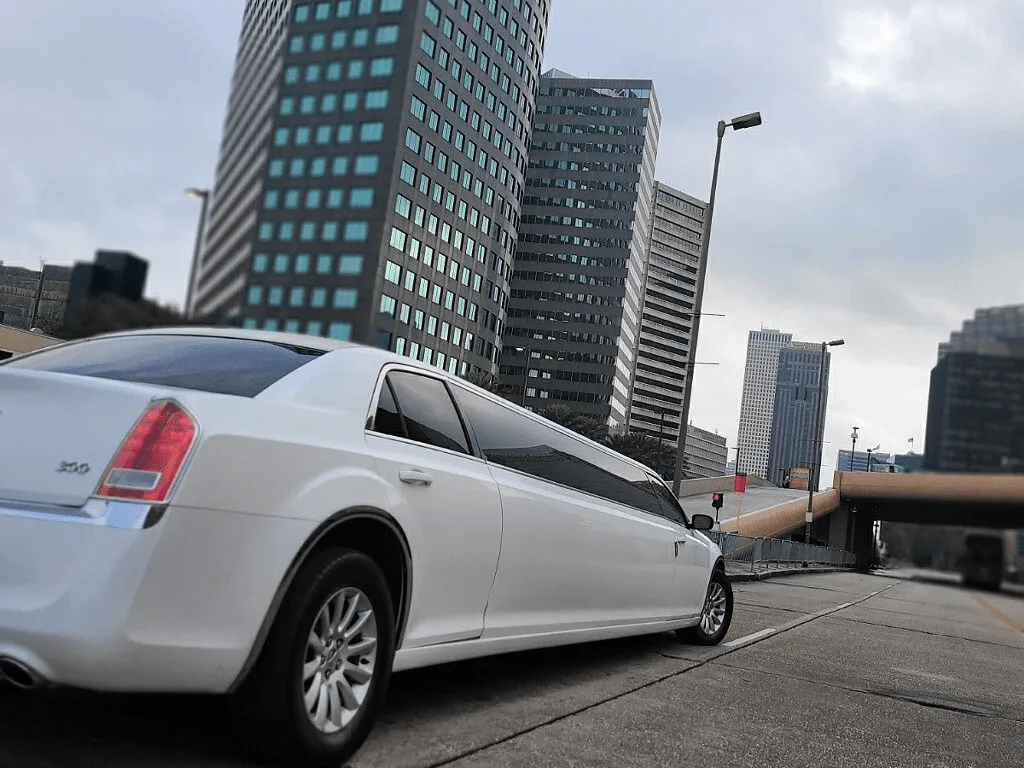 White C300 Limousine for cadillac escalade limo in Beaumont, TX
