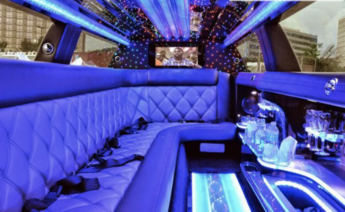 C300 Limousine interior for cadillac escalade limo in Madison, MN
