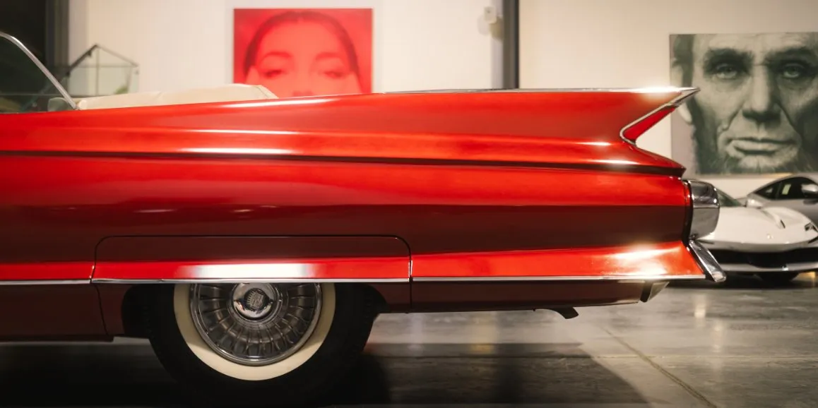 Red Cadillac Deville 1960 (Vintage), photo 4 for wedding car rental in Gipsy, PA