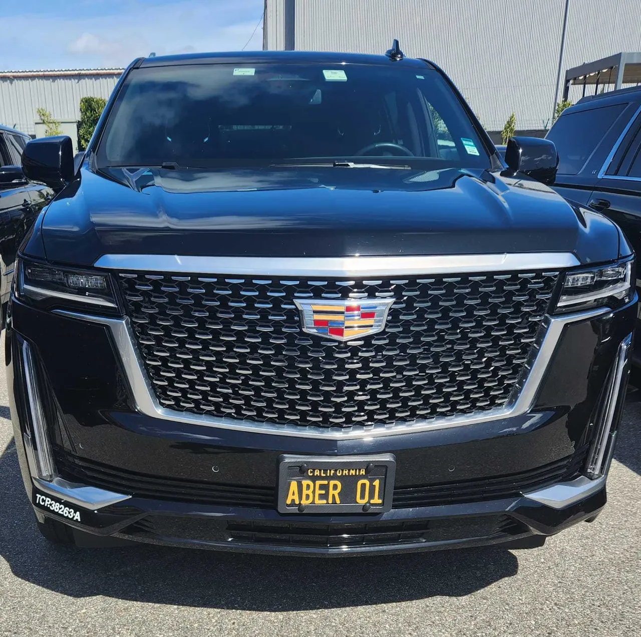 Black Cadillac Escalade for airport transfers in Pomona, CA