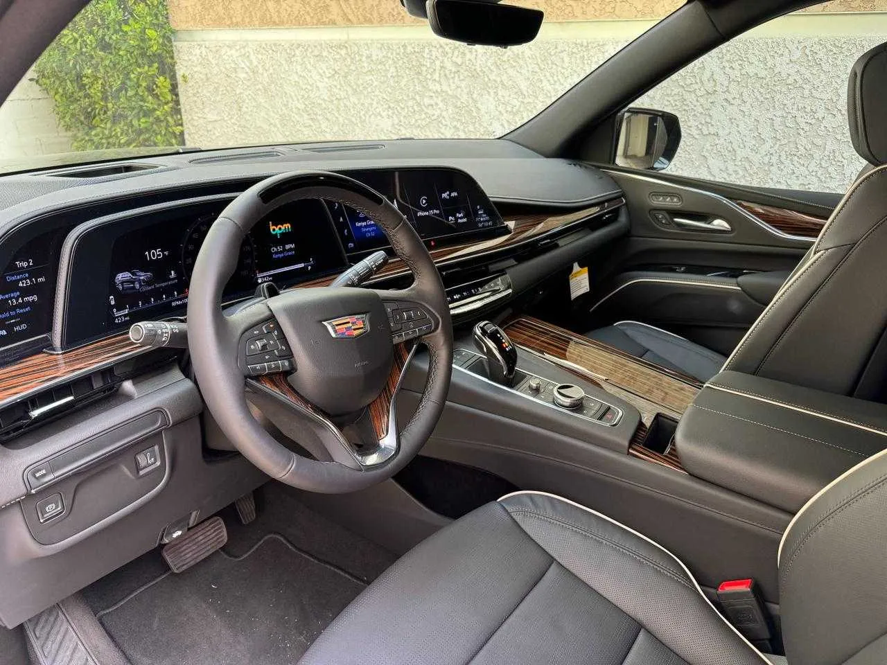 Cadillac Escalade interior for airport transfers in Malibu, CA