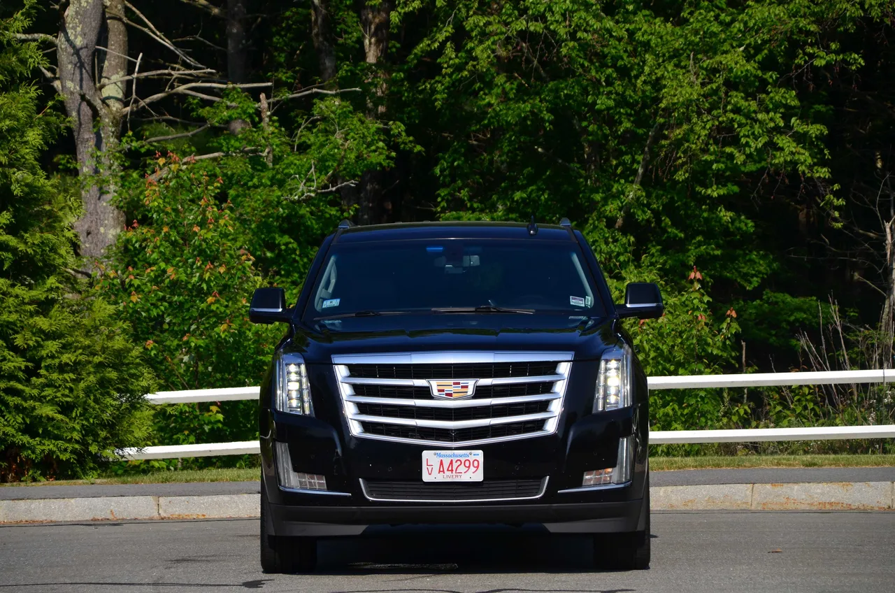Black Cadillac Escalade exterior for airport transfers Black Cadillac Escalade exterior for airport transfers